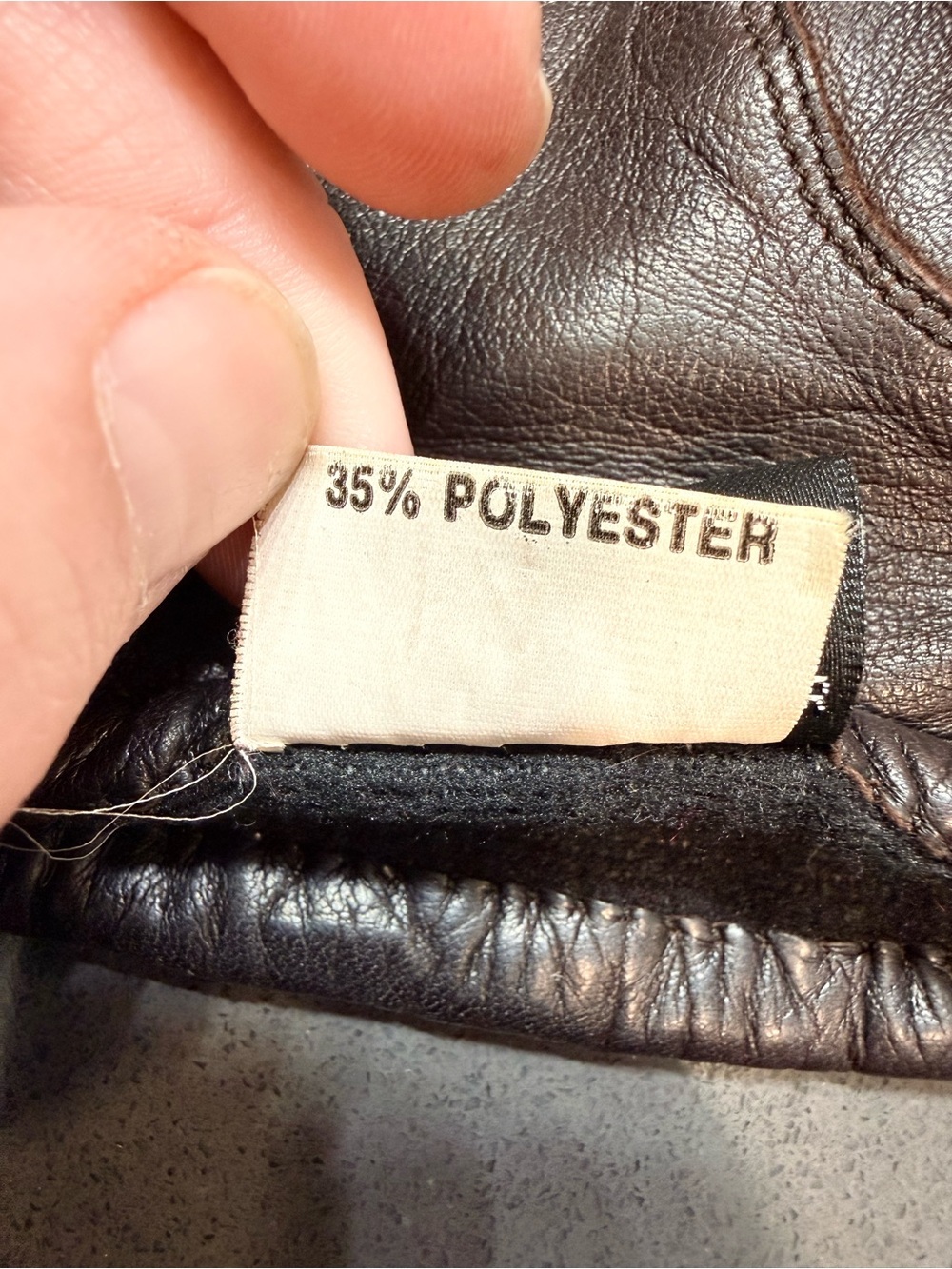 Vintage Wilsons Leather Brown Genuine Leather Gloves Size M - Picture 7 of 8